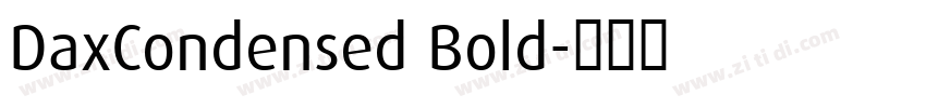 DaxCondensed Bold字体转换